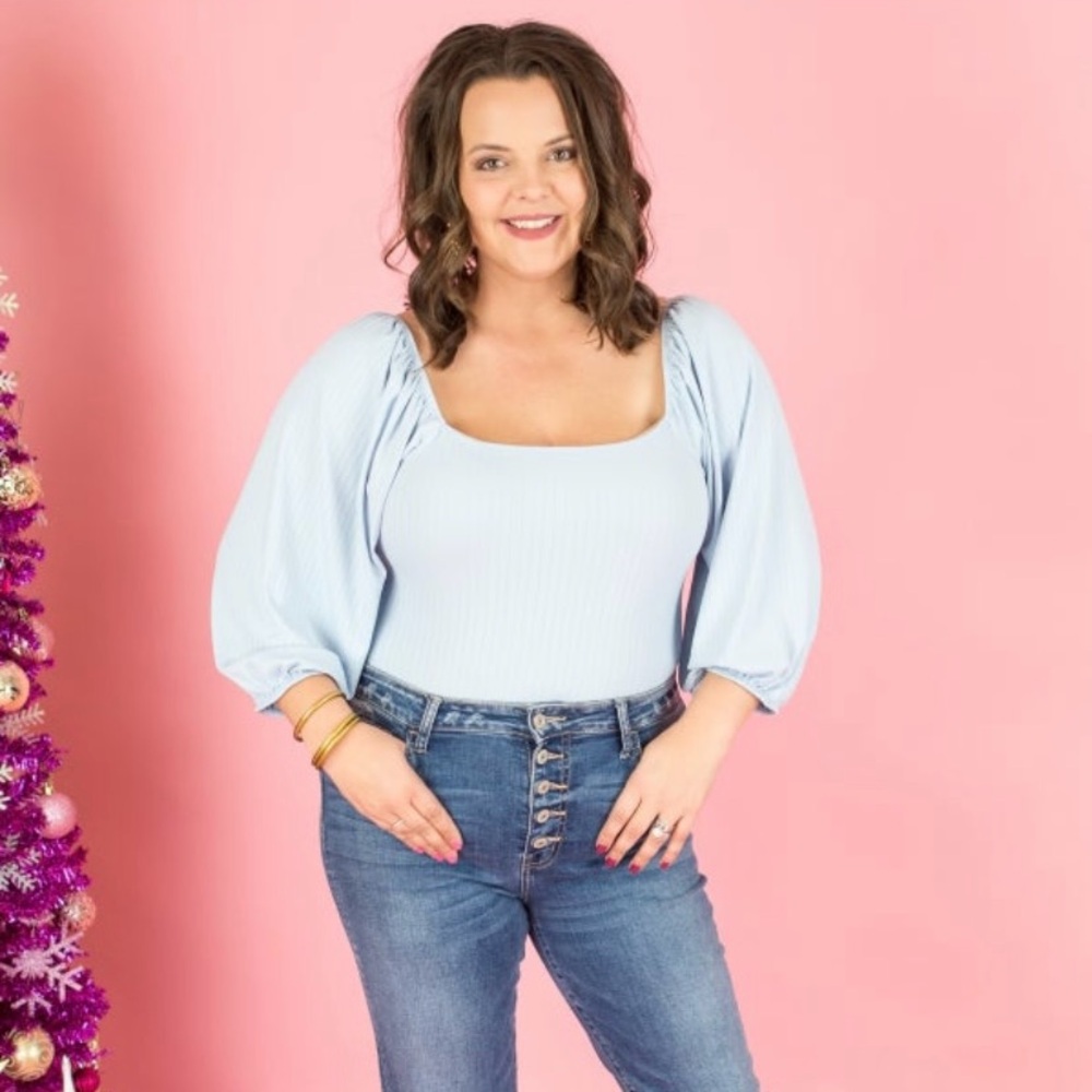 Entro Baby Blue Long Sleeve Bodysuit